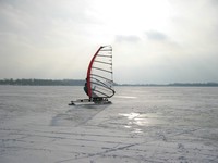 Ice Surfing Buffalo Lake Minnesta