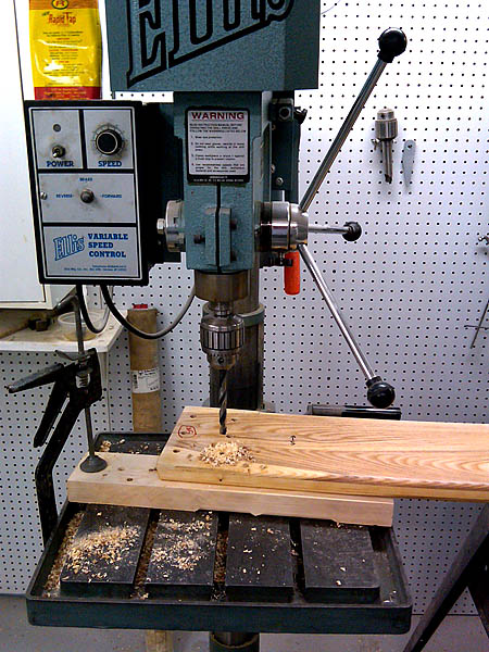 Drilling chock holes