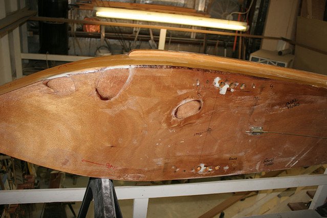 The bottom of the boat is almost done.