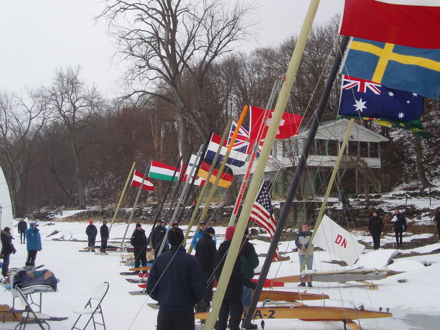 12 countries with their flags up.