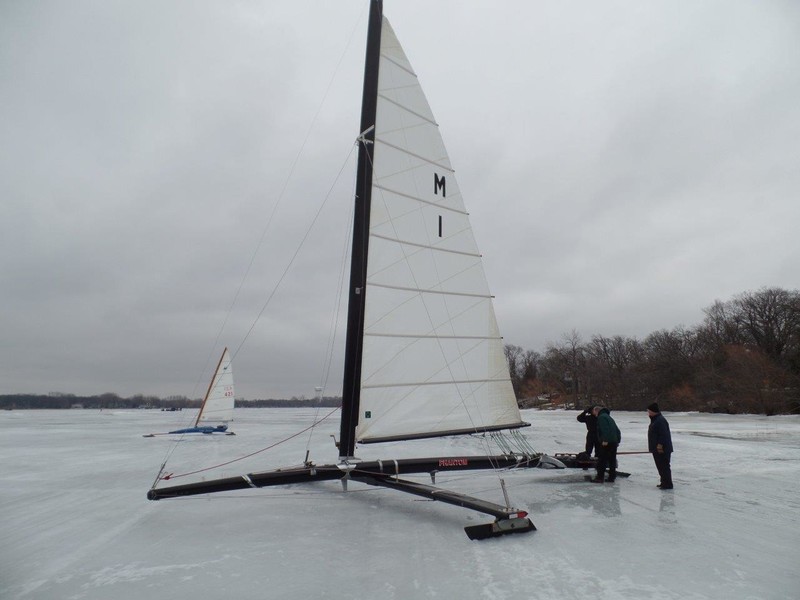 "Phantom" Class A stern steerer on Bald Eagle Lake - 2/20/16 picture 1