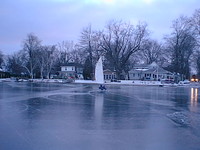 Ice returned to Syracuse Lake, IN