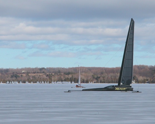 Jack's skeeter Merlin pleasure sailing at the N/A's