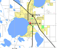 Map of Buffalo Lake Launch Site