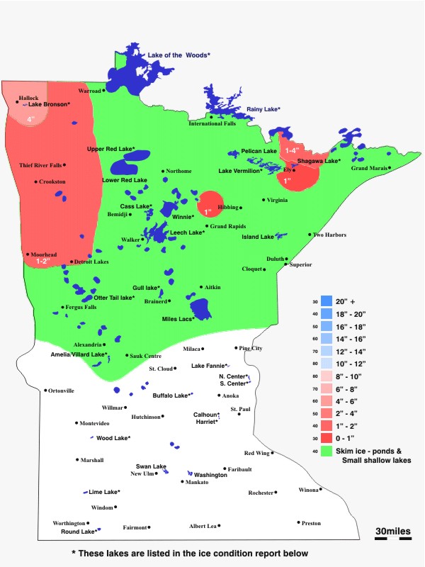 Tuesday 11 28 Minnesota Ice Map