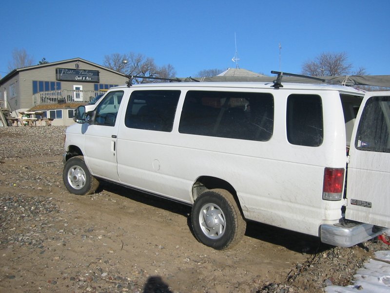 Van at launch site Van at launch site